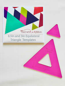 Tied with a Ribbon Templates - 8.5 & 3 inch Equilateral Triangle Templates