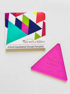 Craft material and supply: Tied with a Ribbon Templates - 4.5 inch Equilateral Triangle Template