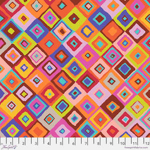 Craft material and supply: Kaffe Fassett Square Dance - Red