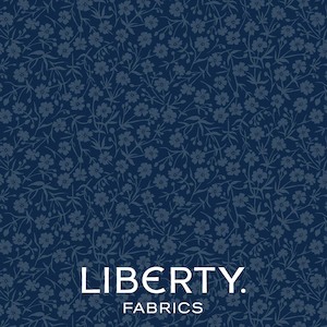 Craft material and supply: Liberty Lasenby Cotton - August Meadow Navy