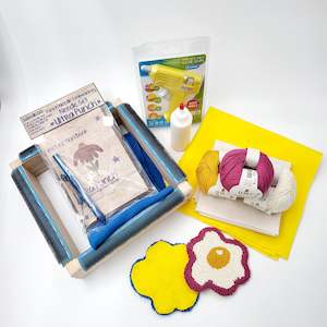 Fried Egg Mug Rug Punch Needle Kit