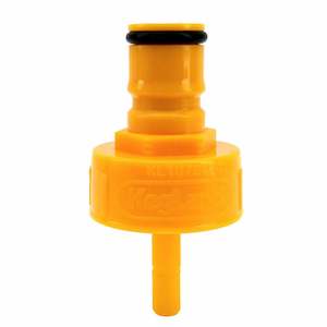 Carbonation & Line Cleaning Cap - Plastic - Yellow