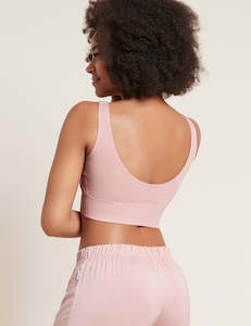 Ribbed Seamless Bra | Dusty Pink