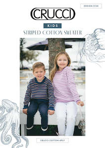 Haberdashery: Knitting Pattern - 2124 Childs Cotton Raglan Sweater