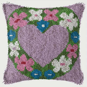 Haberdashery: Latch Hook Pillow Kit - Love Heart