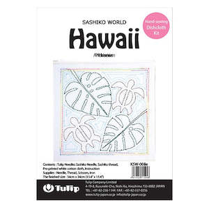 Sashiko World - Hawaii - Hand Sewing Dishcloth Kit