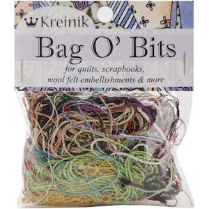 Haberdashery: Bag O' Bits Metallic Thread 11g - Assorted