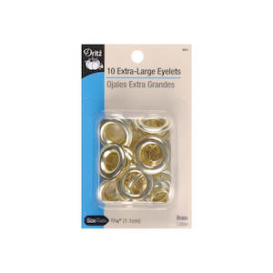 Dritz Extra-Large Eyelets 1.1cm - 10/Pkg