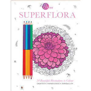 Zen Colour with Pencils: Superflora