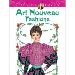 Haberdashery: Art Nouveau Fashions - Colouring Book