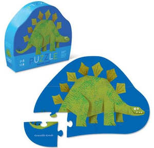 Haberdashery: Croc Creek 12pc Mini Puzzle Stegosaurus