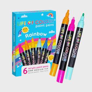 Rainbow Paint Pens - Medium Tip