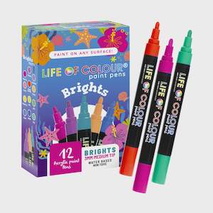 Bright Colour Paint Pens - Medium Tip