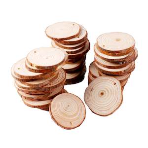 Haberdashery: Wood Slices - 6 per Pack