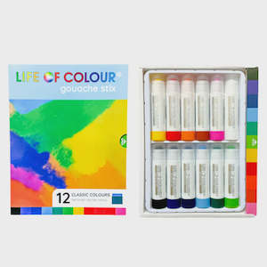 Haberdashery: Gouache Paint Stix - Classic (12)