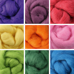 Corriedale Dyed Fibre (30 Micron) -1kg