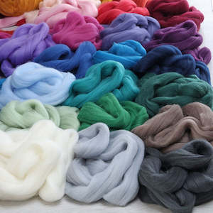 Haberdashery: Corriedale Dyed Fibre (30 Micron) -100gm Pack