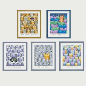 Haberdashery: Stamped Cross Stitch Kit - Cartoon Animals  14CT