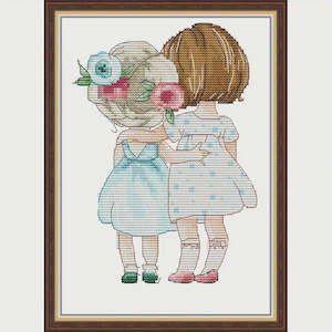 Stamped Cross Stitch Kit - Cherished Moments 14CT