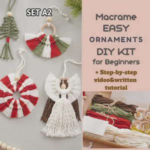 Macrame Christmas Tree  Decorations