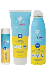 Aloe Up Kids Sunscreen SPF 50 Essential Pack