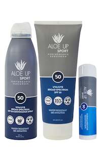 Sunscreen: Aloe Up Sport Sunscreen SPF 50 Essential Pack