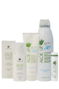 Best White Collection Essential Packs: Aloe Up Sunscreen SPF 50 Resort Pack