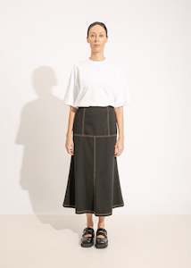 W24 | ATHENA DENIM SKIRT / BLACK