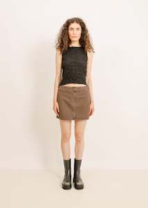 W24 | PARKER MINI SKIRT / MOCHA WASH