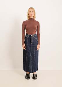 W24 | JETT DENIM SKIRT / INDIGO