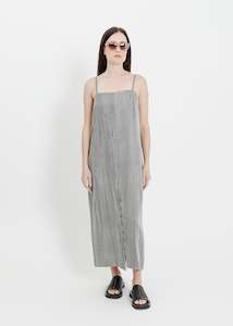 Clothing: VERE SLIP DRESS / GREY