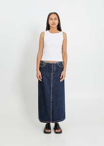 Clothing: REIGN DENIM SKIRT / INDIGO