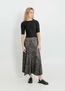 Clothing: VALENCIA SKIRT / BLACK-BONE