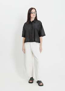 Clothing: JANE SHIRT / BLACK