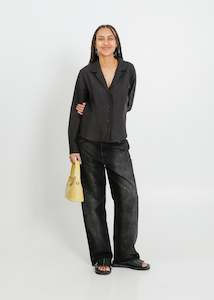 Clothing: KACEY SHIRT  / BLACK