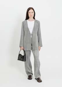 Clothing: MILLER BLAZER / GREY