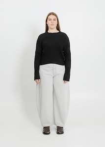 Clothing: HOLLAND KNIT SWEAT / BLACK