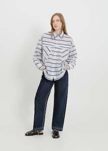 Clothing: MERCER SHIRT / BLUE-WHITE