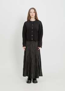 Clothing: VICO KNIT CARDI / BLACK