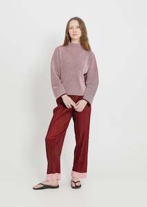 BONNIE KNIT SWEAT / SANGRIA-PINK