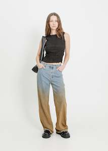 Clothing: INDIANA JEAN / LIGHT INDIGO-RUST OMBRAY