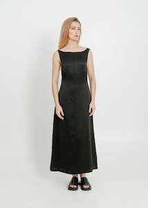 Clothing: S25 HALO DRESS / EBONY