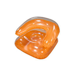 Christmas: Translucent/Orange Inflatable Sofas