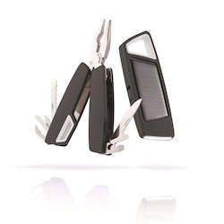 Christmas: Tovo set solar torch & multitool, grey/grey