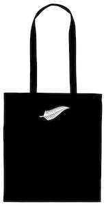 Nz Design Calico Bag - Silver Fern