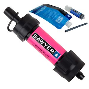 Sawyer - MINI Water Filtration System PINK