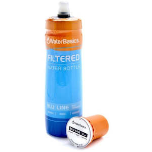 Water Filtration: WaterBasics™ - Filtered Water Bottle Blue Line