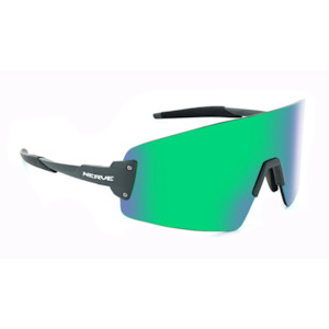 Eyewear: Optic Nerve - FixieBLAST Shiny Grey w Green Mirror