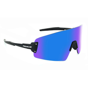 Eyewear: Optic Nerve - FixieBLAST Matte Black w Blue Mirror