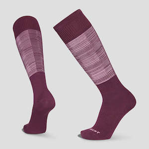 Le Bent Glacier Targeted cushion Snow Sock - Mauve Wine